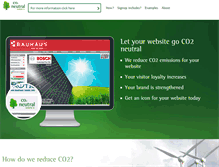 Tablet Screenshot of co2neutralwebsite.com