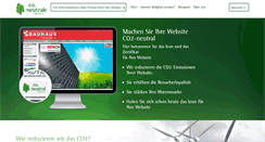 Desktop Screenshot of co2neutralwebsite.de